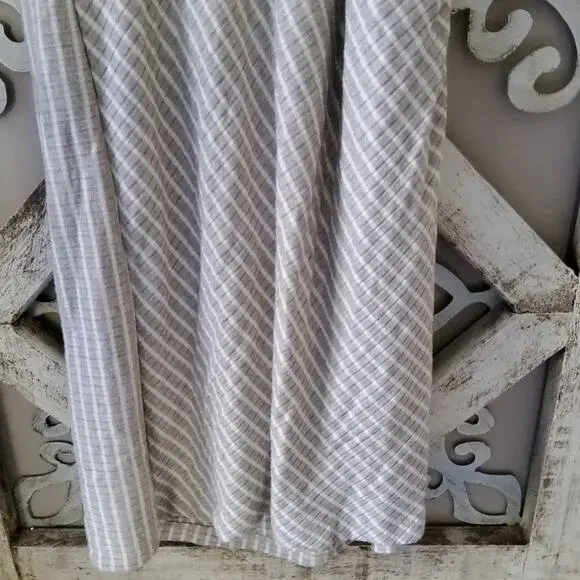 Bailey 44 Women's Sleeveless Faux Wrap Surplice Tiva Mini Dress in Linen & White - Picture 11 of 15